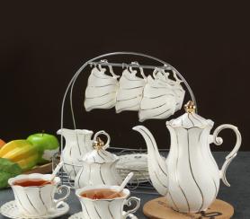 公司商務(wù)往來禮品_描金水壺套裝_logo定制